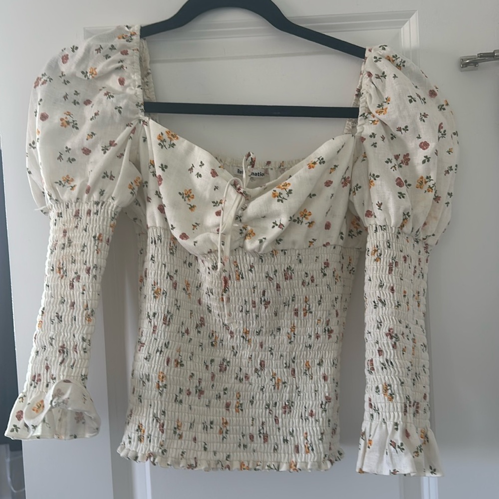 Reformation Floral Top